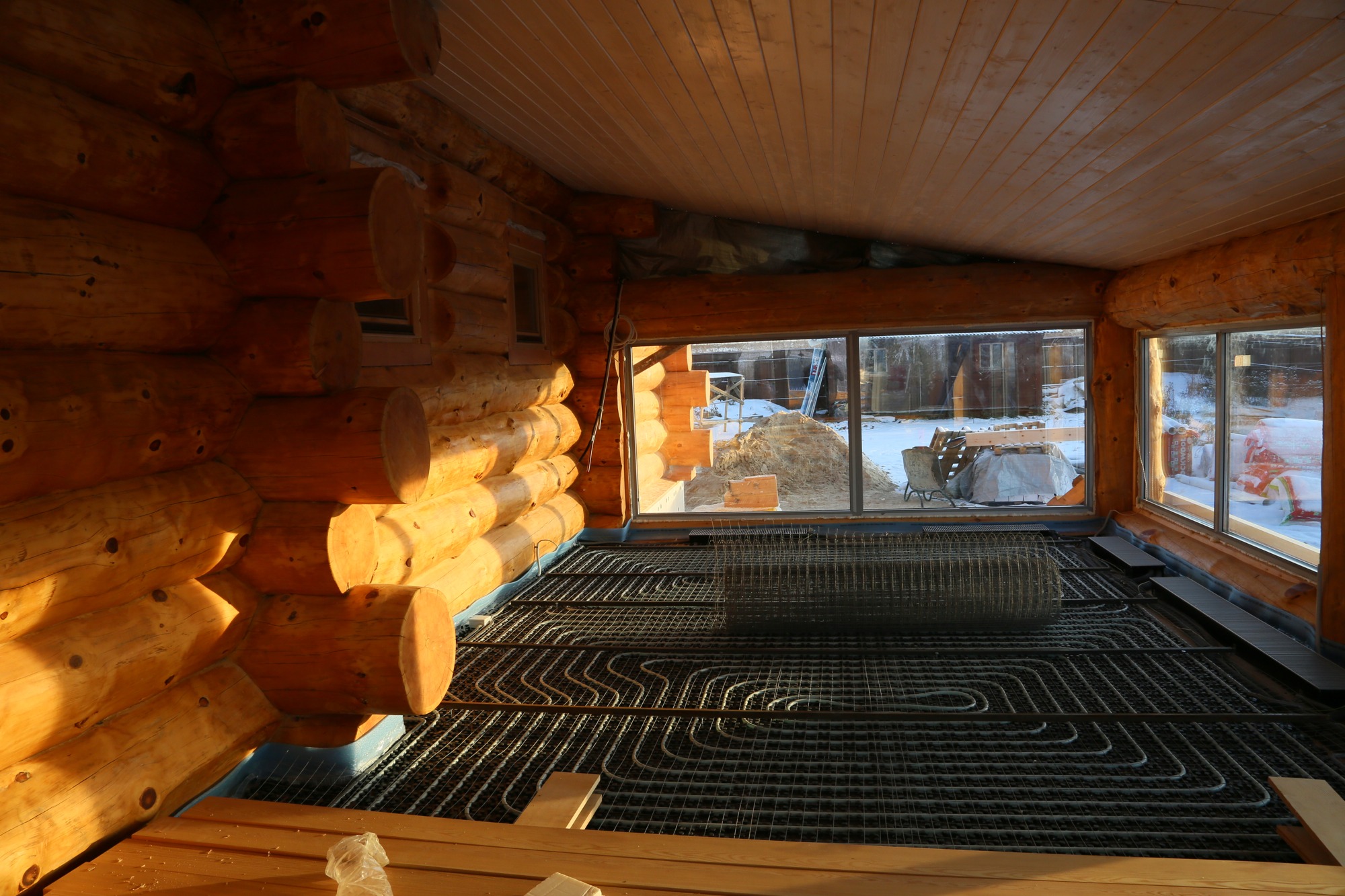 теплый пол в деревянном доме